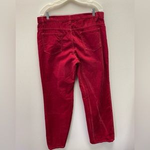 Talbots red corduroy jeans